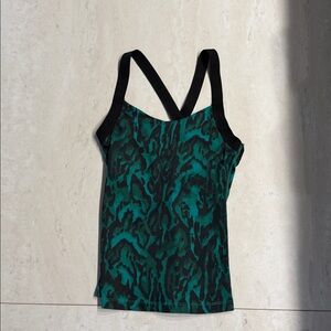 Pam & Gela Green and Black Tank Top